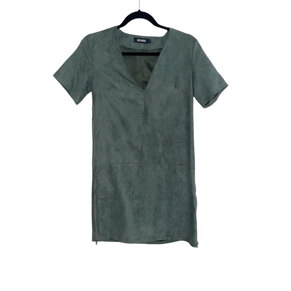 Green Missguided Suede Dress, 4 - Picture 12 of 13